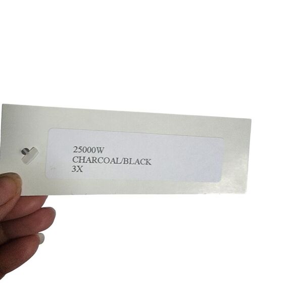 New $500 Caroline Rose Jacquard Jacket Women Size 3X Black Charcoal Open Front - Picture 5 of 8